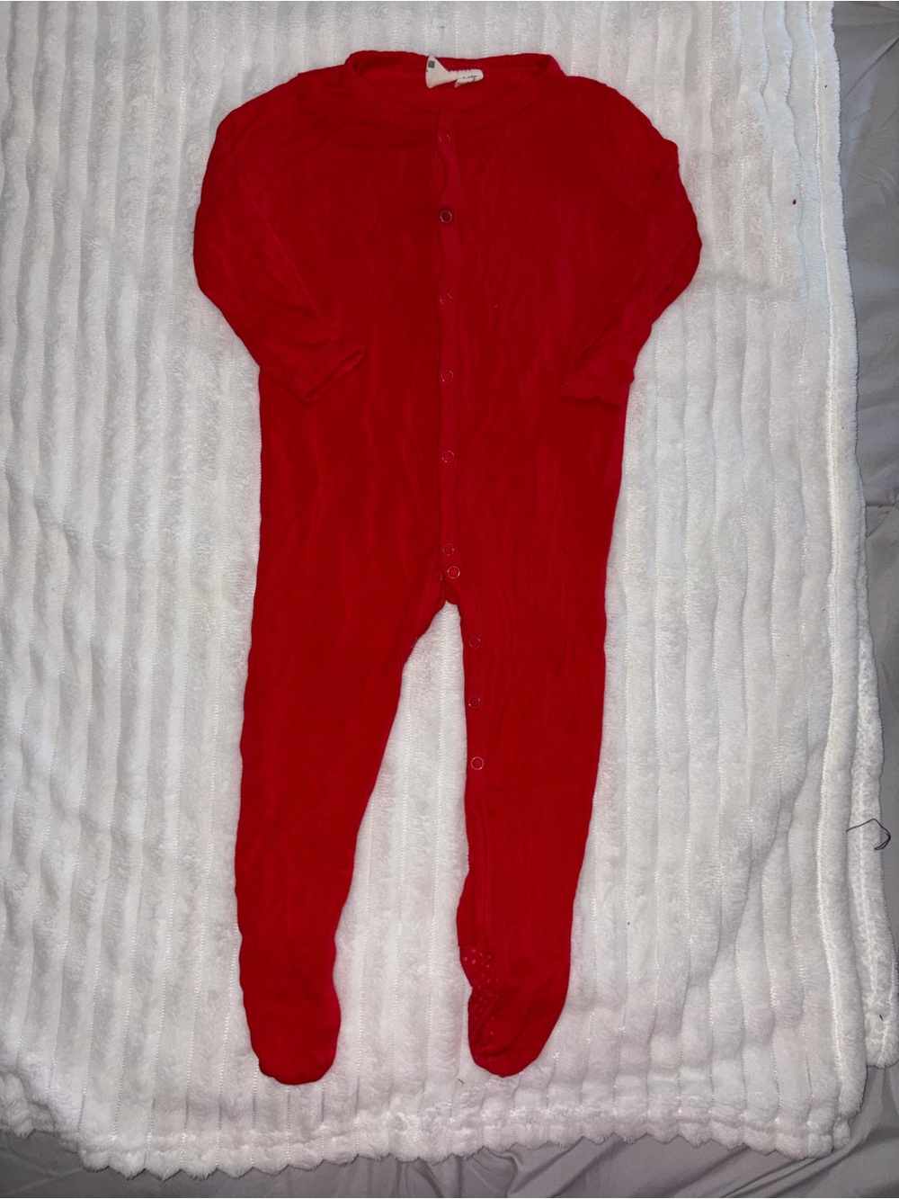 Kyte Baby Snap Footie - Cardinal